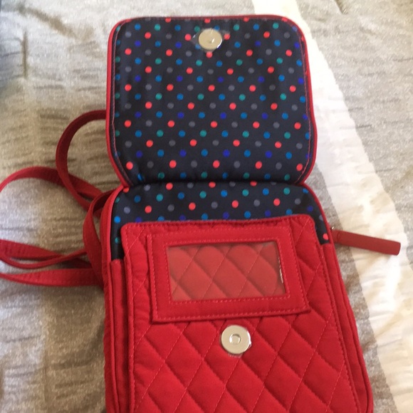 ๐ฅ VERA BRADLEY Crossbody bag/mini hipster, tango red - Picture 3 of 8